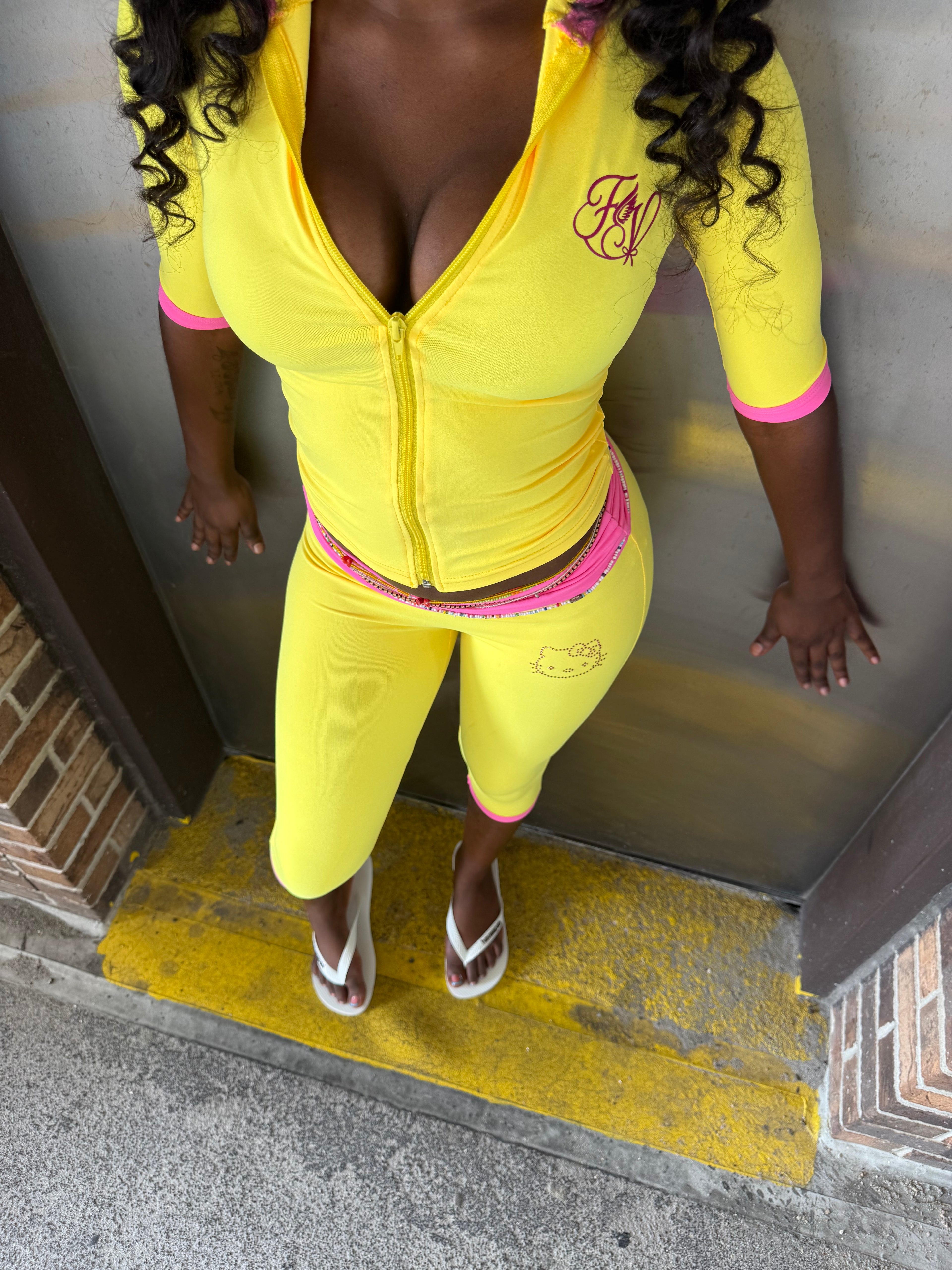 Yellow Two Toned HK Set